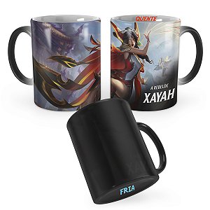 Caneca Mágica Xayah Fênix Corajosa League of Legends Lol