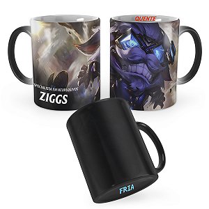 Caneca Mágica Ziggs Hextec League of Legends Lol