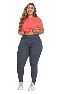 Calça Fusô Fitness Feminina Plus Size Básica Suplex