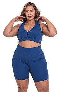 Bermuda Fitness Básica Plus Size Suplex