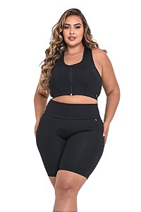 Bermuda Fitness Básica Plus Size Suplex