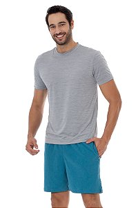 Short Masculino Academia Tactel Mescla