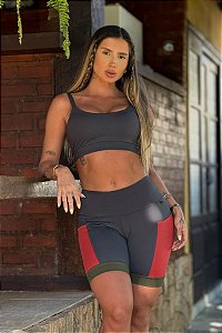 Bermuda Fitness Feminina  Flat Mix