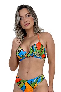 Top de Biquini Avulso Meia Taça Bojo Color Boom