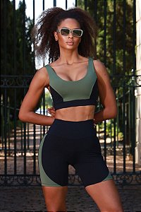 Bermuda Fitness Feminina Meia Coxa Galaxy