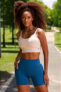 Bermuda Fitness Feminina Pocket Mix