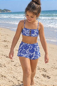 Saida de Praia Infantil Short Lace Alma Tropical