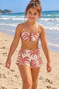 Saida de Praia Infantil Short Lace Costa Serena