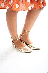 Mule em pedraria ouro
