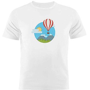 Camiseta Basica Nerderia e Lojaria balloon Branca