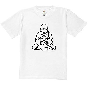 Camiseta Infantil Nerderia e Lojaria buda vetor BRANCA