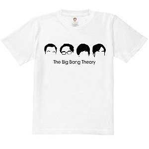 Camiseta Infantil Nerderia e Lojaria big bang theory beatles BRANCA