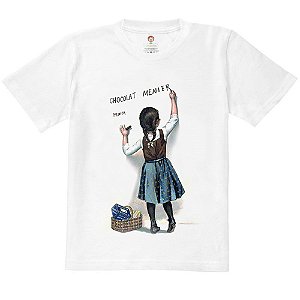 Camiseta Infantil Nerderia e Lojaria crianca retro BRANCA