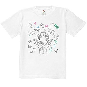 Camiseta Infantil Nerderia e Lojaria eco BRANCA