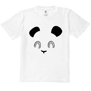 Camiseta Infantil Nerderia e Lojaria panda BRANCA