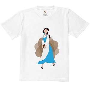 Camiseta Infantil Nerderia e Lojaria princesa alice 2 BRANCA
