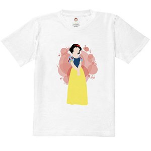 Camiseta Infantil Nerderia e Lojaria princesa branca de gelo BRANCA