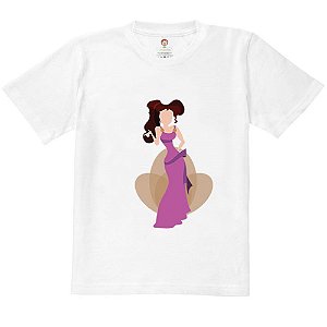 Camiseta Infantil Nerderia e Lojaria princesa roxa BRANCA