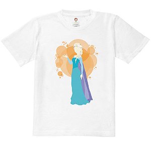 Camiseta Infantil Nerderia e Lojaria princesa fros BRANCA