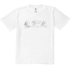 Camiseta Infantil Nerderia e Lojaria ader desenho BRANCA