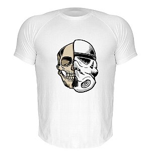 Camiseta AIR Nerderia e Lojaria stormtrooper caveira branca