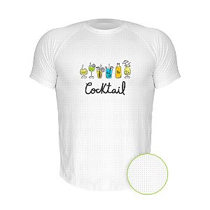 Camiseta AIR Nerderia e Lojaria cocktail branca