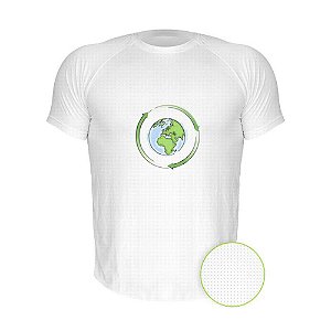 Camiseta AIR Nerderia e Lojaria eco world branca