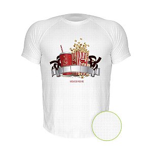 Camiseta AIR Nerderia e Lojaria movie rocks branca