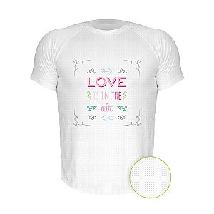 Camiseta AIR Nerderia e Lojaria love in the air branca