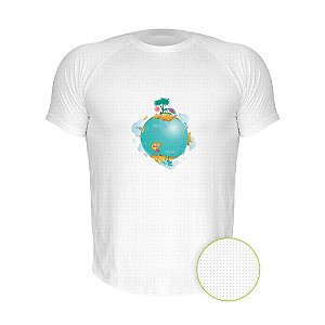 Camiseta AIR Nerderia e Lojaria planeta 3 branca