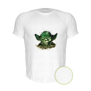 Camiseta AIR Nerderia e Lojaria star wars mestre yoda branca