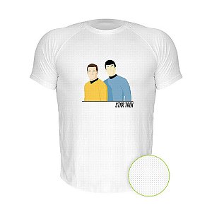 Camiseta AIR Nerderia e Lojaria star trek minimalista branca