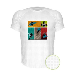 Camiseta AIR Nerderia e Lojaria super heroi branca