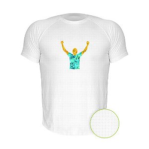 Camiseta AIR Nerderia e Lojaria vencedor geometrico branca