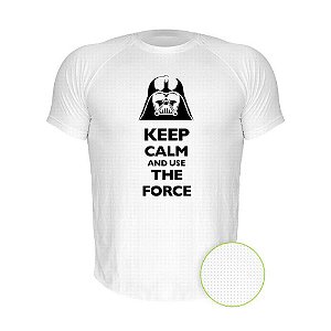 Camiseta AIR Nerderia e Lojaria vader keep calm branca