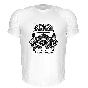 Camiseta Slim Nerderia e Lojaria stormtrooper mexicano Branca