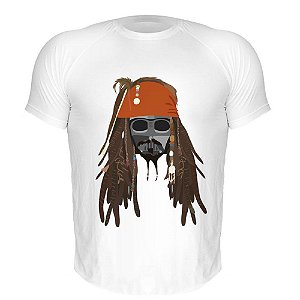 Camiseta Slim Nerderia e Lojaria vader sparrow Branca