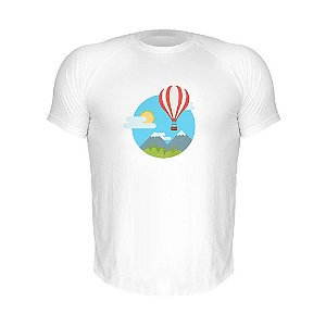 Camiseta Slim Nerderia e Lojaria balloon Branca