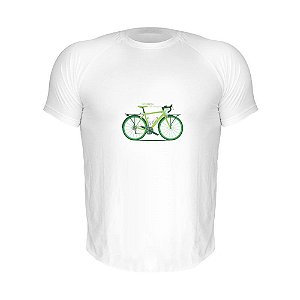 Camiseta Slim Nerderia e Lojaria eco bike Branca