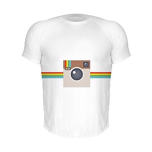 Camiseta Slim Nerderia e Lojaria instagram Branca