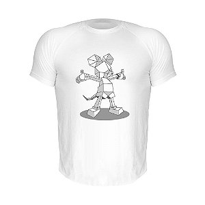 Camiseta Slim Nerderia e Lojaria mickey geometrico Branca