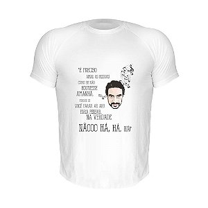 Camiseta Slim Nerderia e Lojaria renato russo Branca
