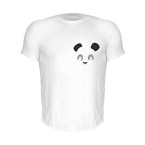 Camiseta Slim Nerderia e Lojaria panda Branca