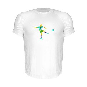 Camiseta Slim Nerderia e Lojaria soccer 3 Branca