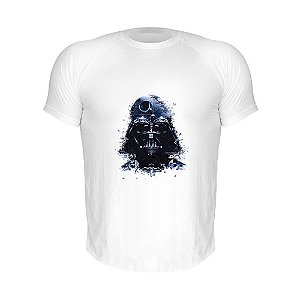 Camiseta Slim Nerderia e Lojaria star wars darth vader 4 Branca