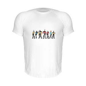 Camiseta Slim Nerderia e Lojaria star trek cartoon Branca