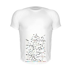 Camiseta Slim Nerderia e Lojaria timeline dos controles Branca