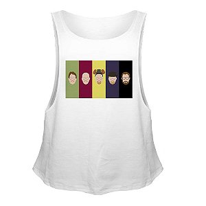 Camiseta Regata Nerderia e Lojaria heisenberg minimalista Branca