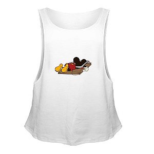 Camiseta Regata Nerderia e Lojaria mickey mouse Branca