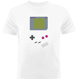 Camiseta Basica Nerderia e Lojaria game boy Branca